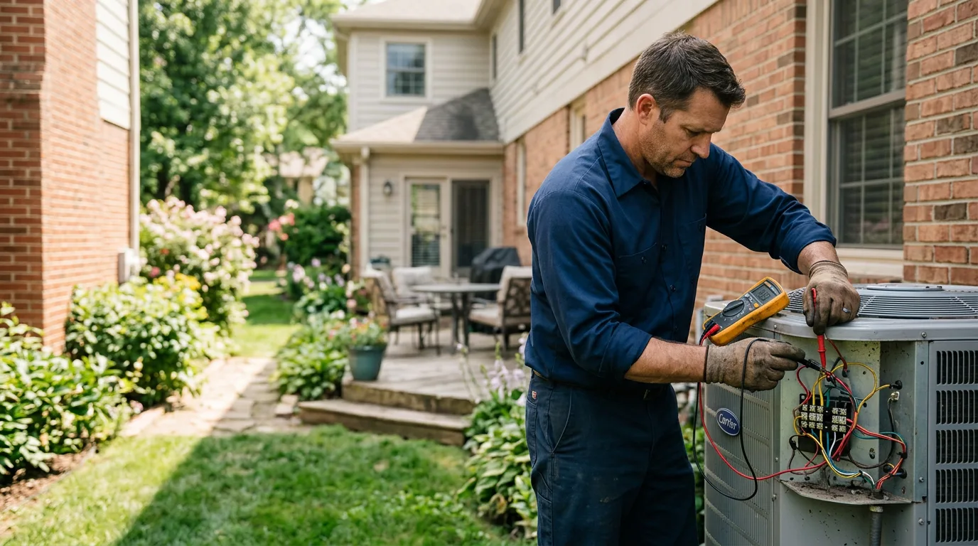 HVAC technician working near Mumford, NY